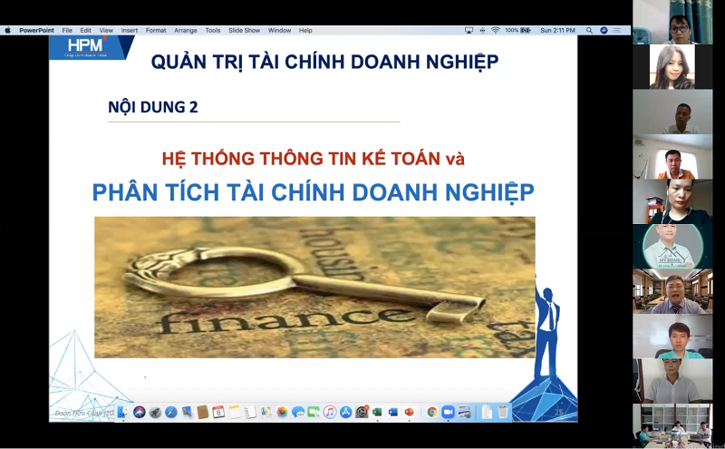 HPM TỔ CHỨC ĐÀO TẠO CHƯƠNG TRÌNH: QUẢN TRỊ TÀI CHÍNH DÀNH CHO CEO QUA ZOOM