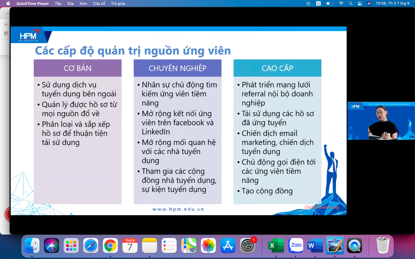 HPM TỔ CHỨC KHOÁ HỌC: QUY TRÌNH TUYỂN DỤNG VÀ THU HÚT NHÂN TÀI HIỆU QUẢ THỜI ĐẠI 4.0