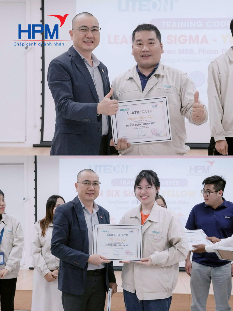 Tổng kết trao chứng nhận đào tạo Six Sigma cho công ty sản xuất tại LITEON