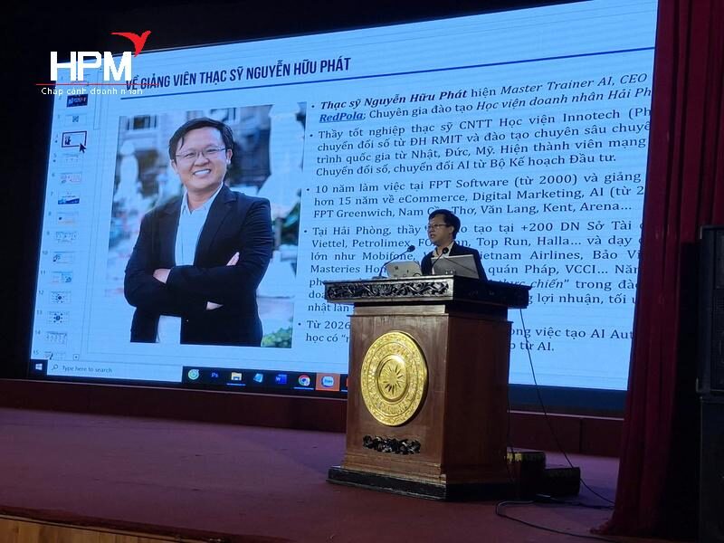 Chuyên gia, Thạc Sỹ - Nguyễn Hữu Phát đồng hành cùng khóa đào tạo ứng dụng AI trong chuyển đổi số doanh nghiệp tại phường Thủy Nguyên Chuyên gia, Thạc Sỹ - Nguyễn Hữu Phát đồng hành cùng khóa đào tạo ứng dụng AI trong chuyển đổi số doanh nghiệp tại phường Thủy Nguyên
